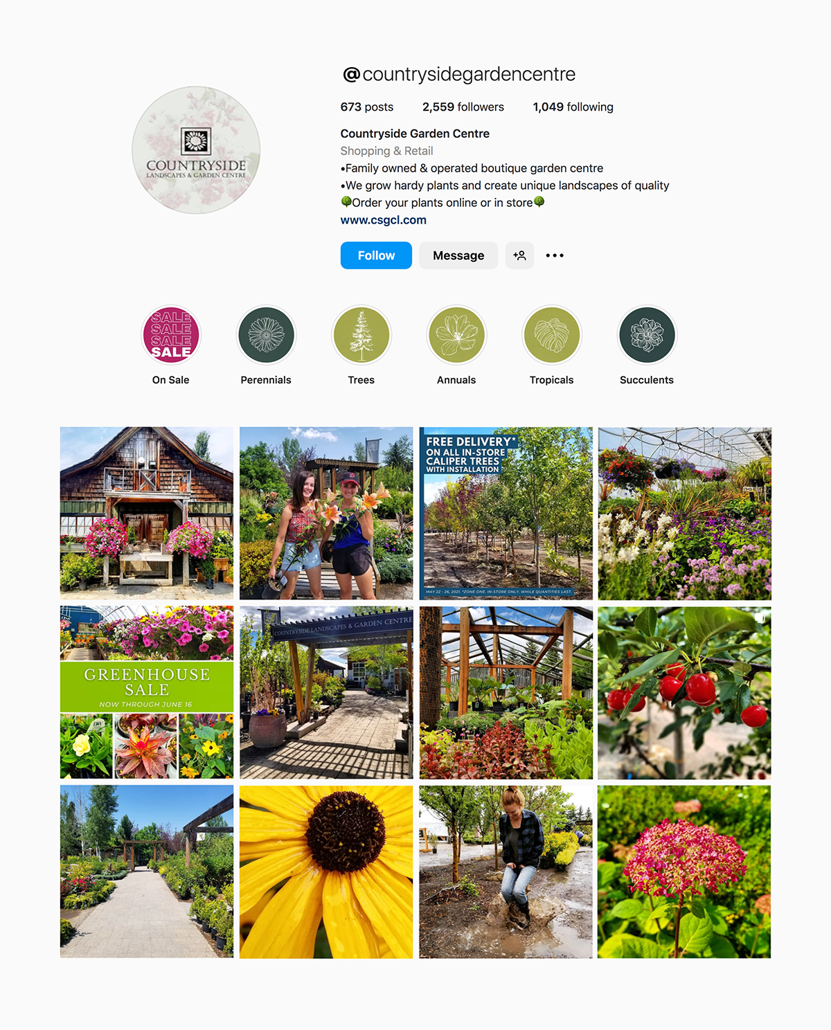 Countryside Instagram feed